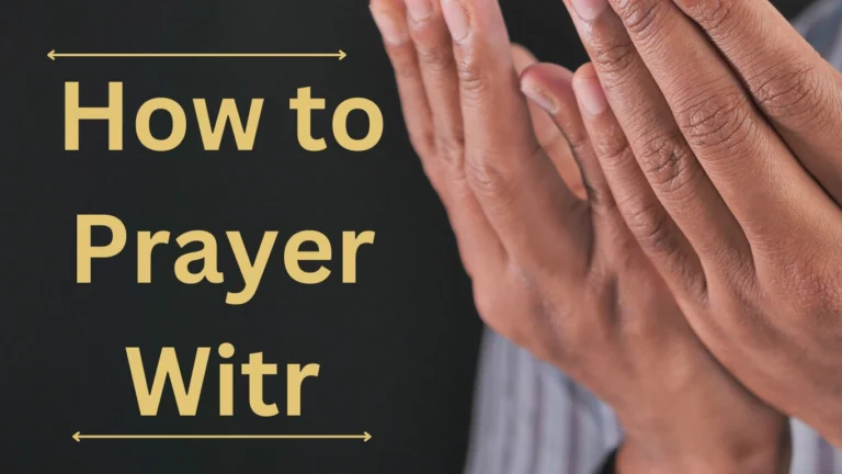 How to Prayer Witr