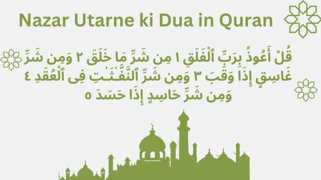 Nazar Utarne ki Dua In Quran