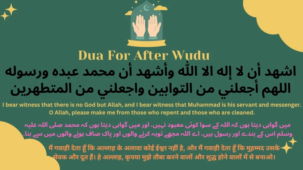 Dua After Wudu